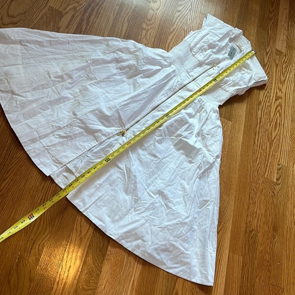 Anthropologie The Tommie Cap-Sleeve Smocked Front-Zip Shirt Dress Size XSP NWT - Picture 9 of 13